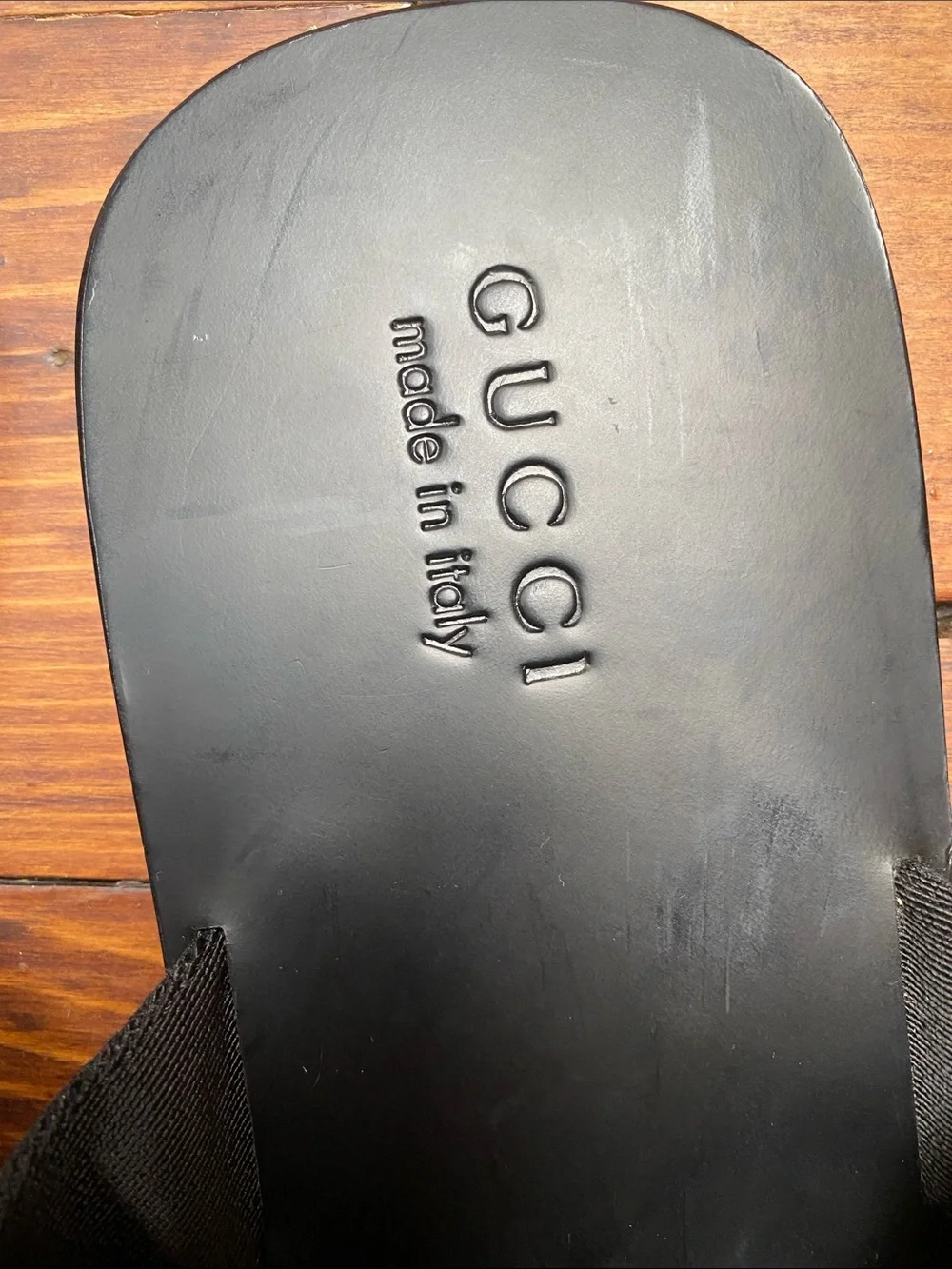 Gucci Black Men’s Logo Sandals